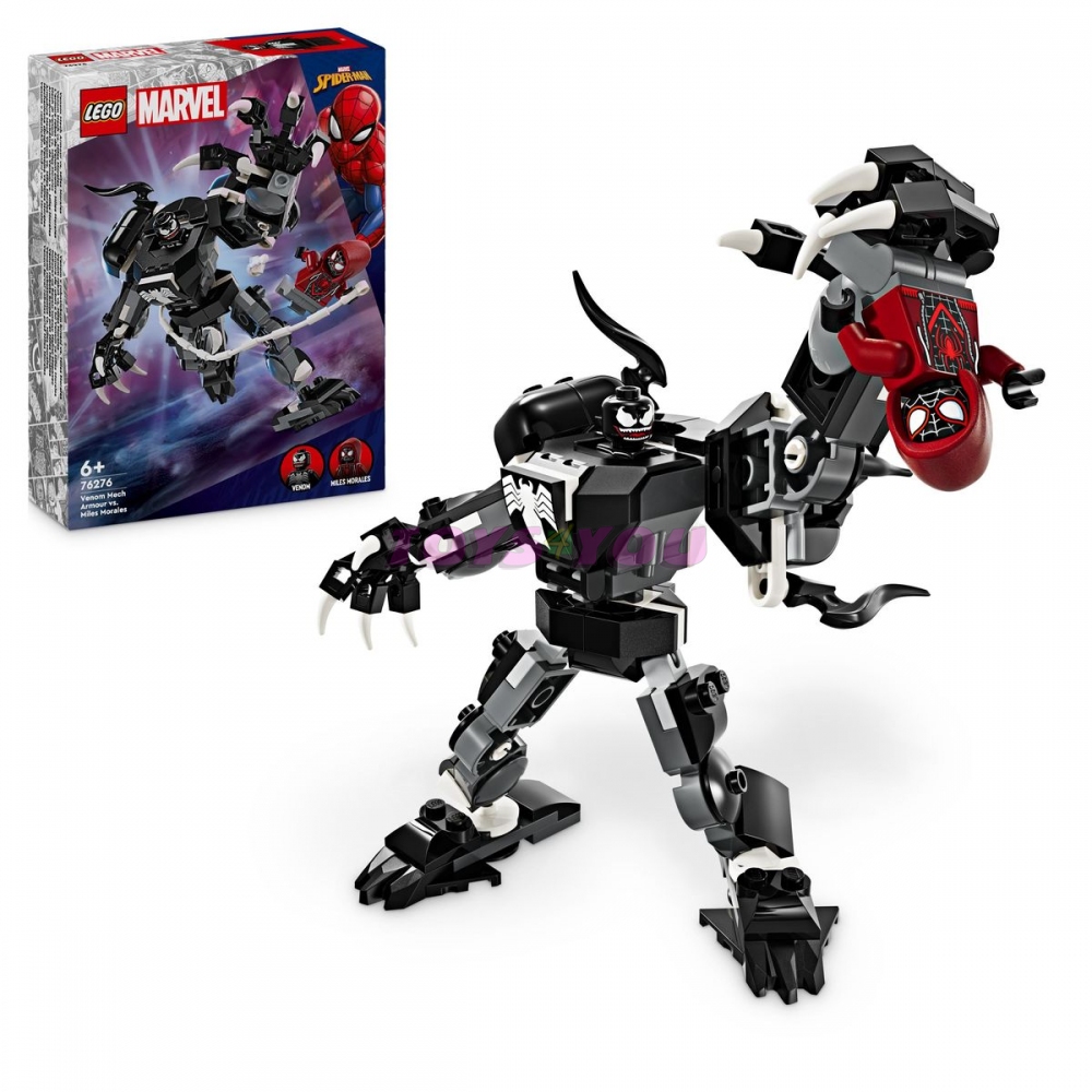 LEGO® stavebnice - LEGO® Marvel 76276 Venom v robotickém brnění vs. Miles Morales (věk 6+)
