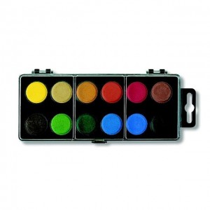 Vodové barvy Koh-i-noor 22,5 mm - 12barev