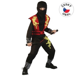 Kostým na karneval - Ninja (vel. 120-130cm)