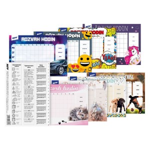 Rozvrh hodin A5 - různé motivy