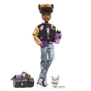 Mattel Monster High vlkodlak Clawd Wolf se zvířátkem Gargoyle Bulldog HNF65