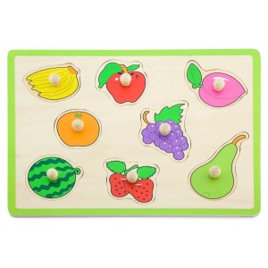 Viga Dřevěná vkládačka Ovoce  s úchyty
