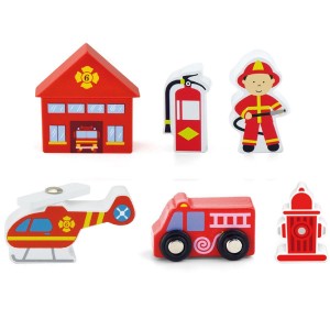 Viga Dřevěné hasičské figurky