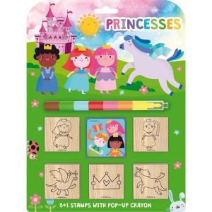 Razítka 5+1 s voskovkou 3741-3 Princezny