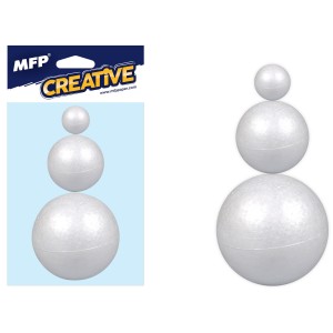 Koule set 2, 4, 6cm/3ks polystyren