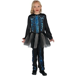 Šaty na karneval - kostra, 120-130 cm