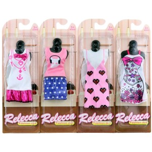 Šatičky pro panenku - 5 druhů