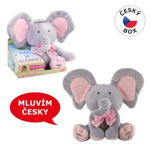 Sloník - hra na schovávanou - růžová