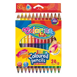 Colorino R51880PTR Pastelky trojhranné JUMBO 24 barev 12 pastelek