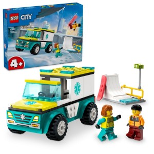 LEGO® City 60403 Sanitka a snowboardista (věk 4+)