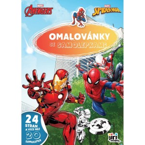 Omalovánky 3851-9 A4 se samolepkami Marvel