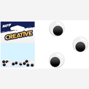 Pohyblivá očička 1cm 12ks