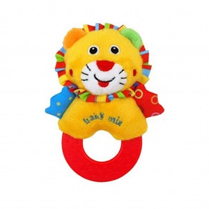 Dětské plyšové chrastítko - Lev