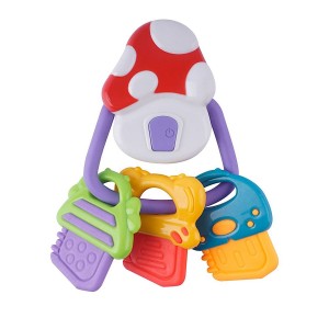 Dětské chrastítko se zvukem Muchomůrka a klíče (věk 0+)