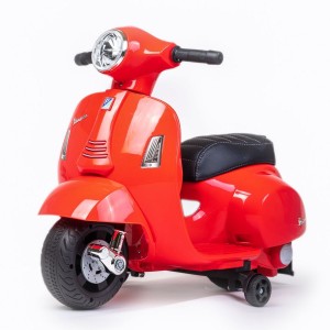 Dětská elektrická motorka Baby Mix Vespa červená  (věk 3+)