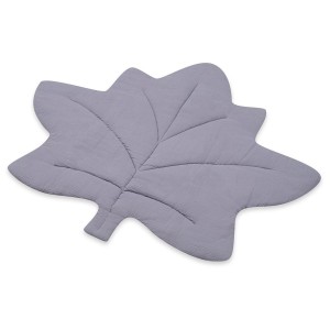 Mušelínová hrací deka New Baby Javorový list šedo-modrý (věk 0+)