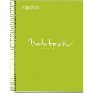 Miquelrius poznámkový blok Emotions NB-1, A4, 90 g, karton, 80 listů, linka, limetkový