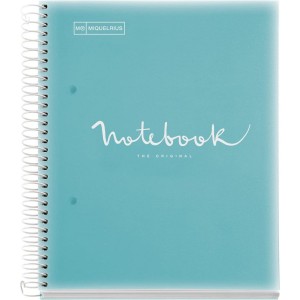 Miquelrius poznámkový blok Emotions NB-5, A5, 90 g, PP, 120 listů, linka, světle modrý