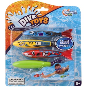 Vodní rakety na potápění 155556 4 druhy