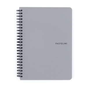 Twin wire blok A5 PP PASTELINI šedá