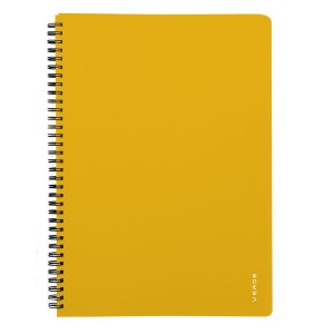 Twin wire blok A4 PP VERDE hořčice