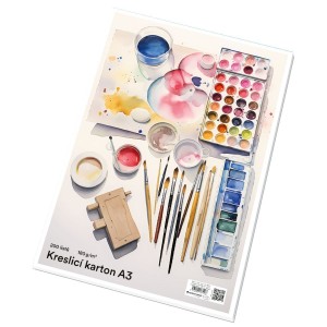 Kreslicí karton (akvarelový) A3 180g/m2 200 ks