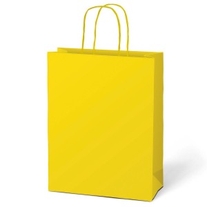 Taška MFP dárková T 4 kraft 180x230x100 žlutá
