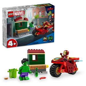 LEGO® Marvel 76287 Iron Man s motorkou a Hulk (věk 4+)
