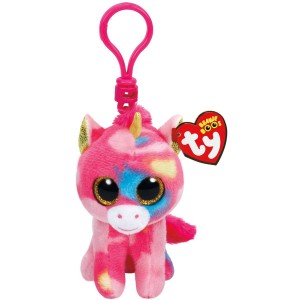 TY Beanie Boos Clip 8,5 cm - FANTASIA vícebarevný jednorožec