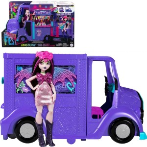 Mattel Monster High Draculaura a herní sada, Fangtastic Food Truck HXH83