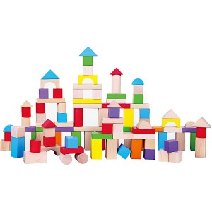 Viga Dřevěná stavebnice 100 kostek