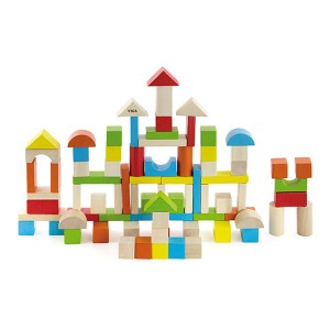 Viga Dřevěná stavebnice 80 kostek