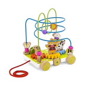 Viga Dřevěný labytrint na kolečkách