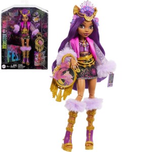 Mattel Monster Fest Clawdeen Wolf s festivalovým oblečením a příslušenstvím HXH80 (Věk 4+)