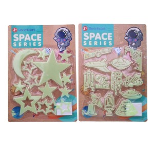 Dekorace svítící s vesmírnou tématikou, 30 x 21 cm