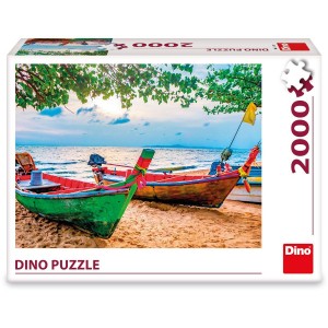 Dino puzzle Rybářské loďky 2000 dílků