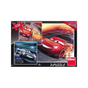 Dino puzzle Cars 3: Trénink 3x55d.