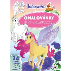 Omalovánky 4116-8 A4 se samolepkami Jednorožci