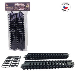 Koleje sada 20537, 22 cm, rovný díl 6 ks, spojky