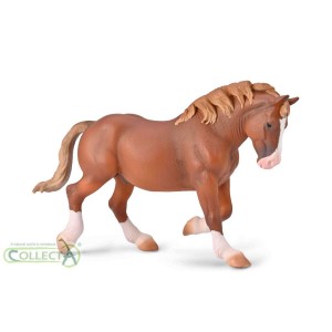 Collecta 80008 Bretaňský tažný kůň kaštanový hřebec