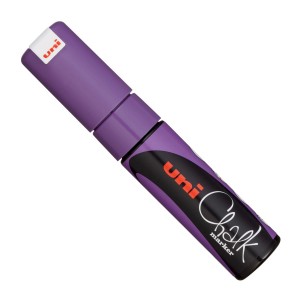 UNI 140160000 PWE Chalk Marker, křídový popisovač, hrot 8mm - fialový