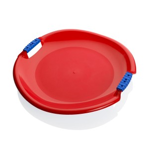 Plastkon sáňkovací talíř Tornado Super - červená