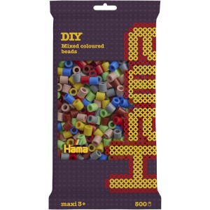 Hama 8473 Zažehlovací korálky MAXI 500 ks - mix barev