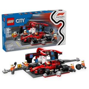 LEGO® City 60443 Zastávka v boxech F1® a personál s vozem Ferrari (Věk: 6+)