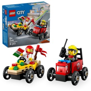 LEGO® City 60458 Závodní balíček: Rozvoz pizzy vs. hasičské auto (Věk: 5+)