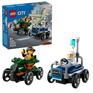 LEGO® City 60459 Závodní balíček: Letadlo vs. nemocniční lůžko (Věk: 5+)