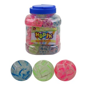 Hopskulka 23353 transparent mramor, 38 mm