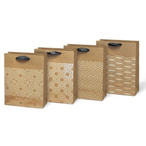 MFP dárková taška 5252701 M KRAFT mix č.56 (180×230×90)