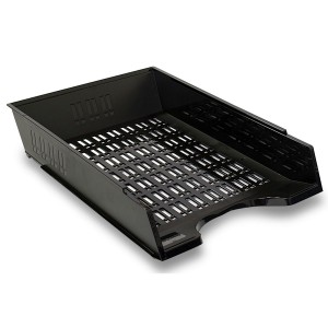 DONAU 7470001-01 děrovaný kancelářský odkladač, A4, černý