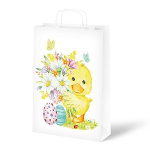 Taška MFP velikonoční papír bílý 18x24x8